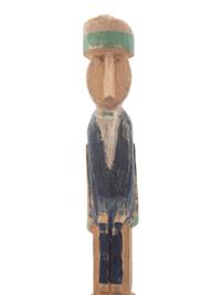 Two Carved and Painted Folk Art Canes