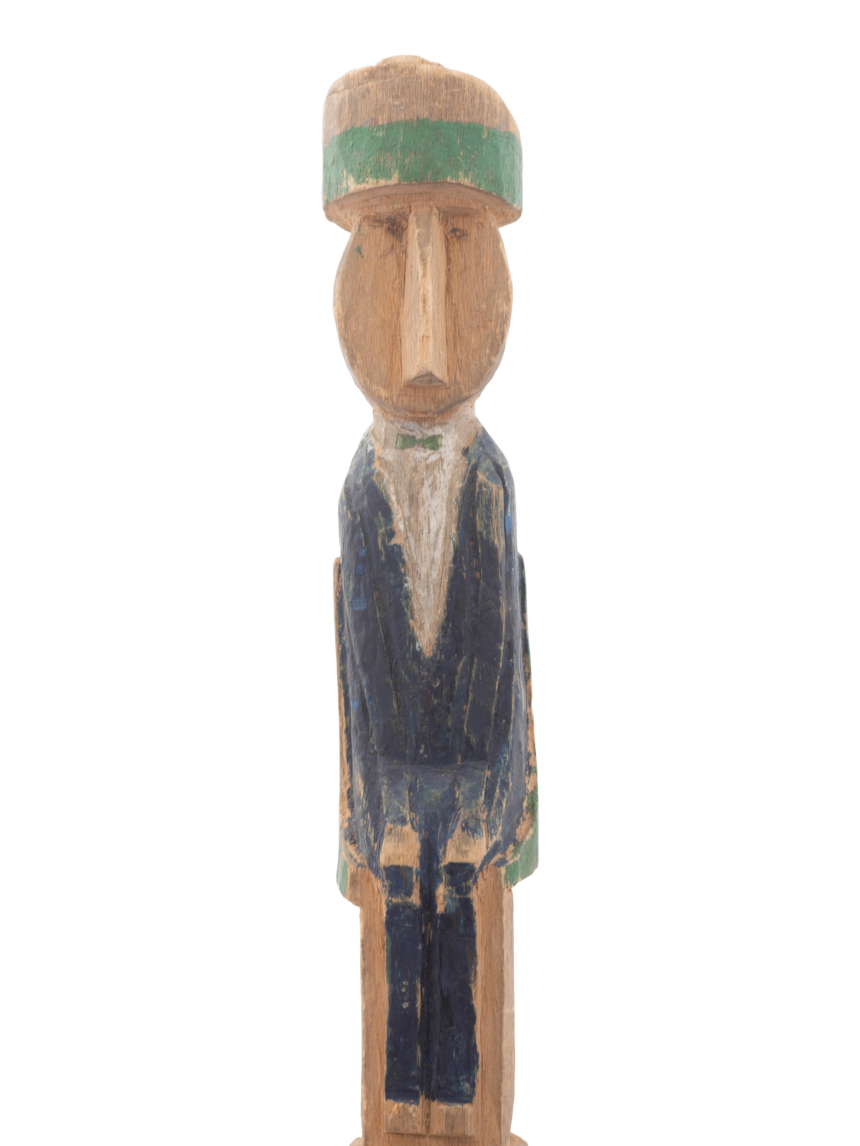 Two Carved and Painted Folk Art Canes