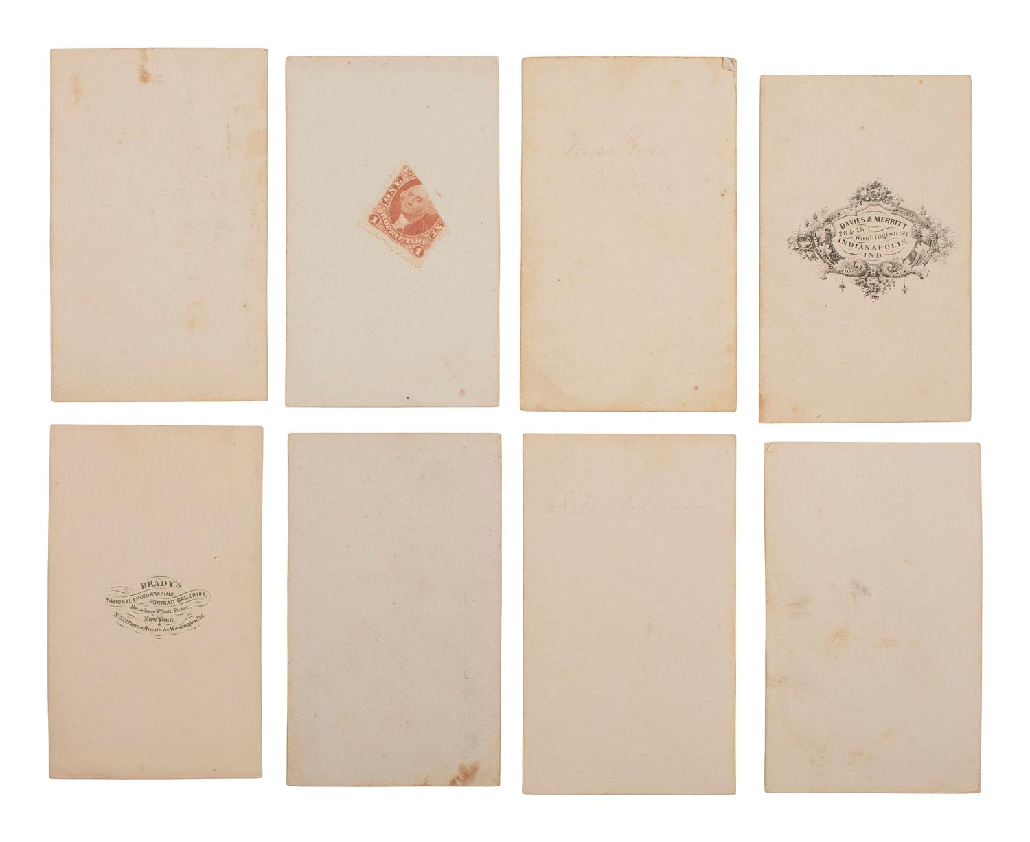 [CIVIL WAR] Civil War CDV collection likely assembled by a soldier, incl. generals, signed portraits, and a view of "The Castle" in Vicksburg, MS.