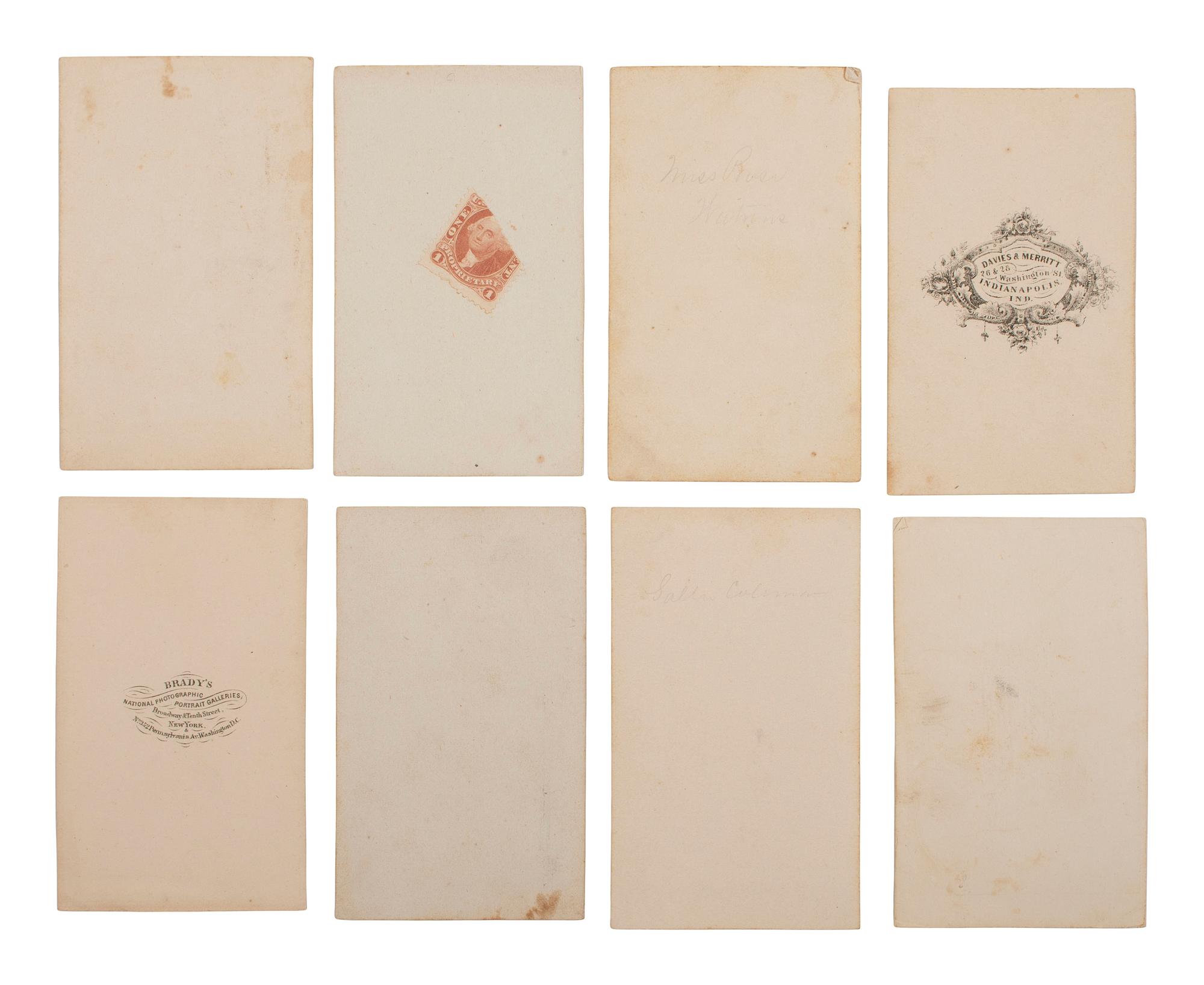 [CIVIL WAR] Civil War CDV collection likely assembled by a soldier, incl. generals, signed portraits, and a view of "The Castle" in Vicksburg, MS.