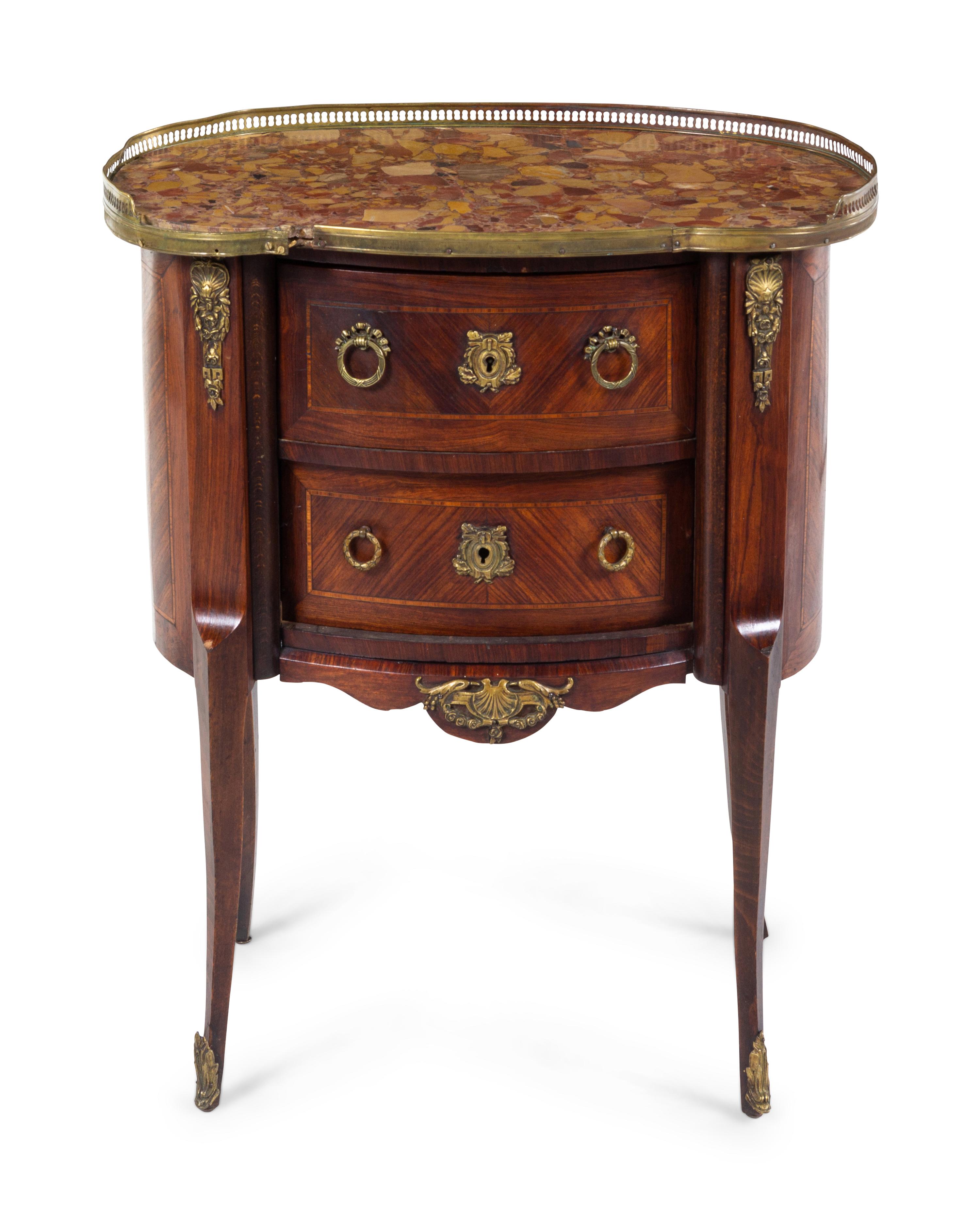A Transitional Style Gilt Metal Mounted Chest