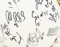 A 2006 Chicago Rush Team Signed Autograph Arena Bowl XX Football Helmet Presented to Mike Ditka Formerly Displayed at Mike Ditka's Restaurant