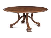 A Contemporary Walnut Dining Table