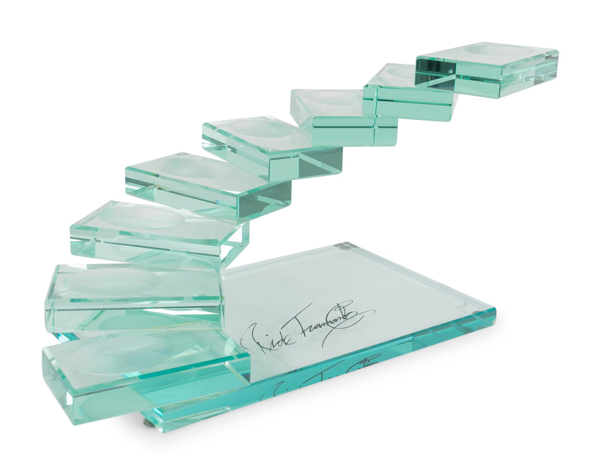 A Glass Works Studio Caviar Stand — 20TH CENTURY