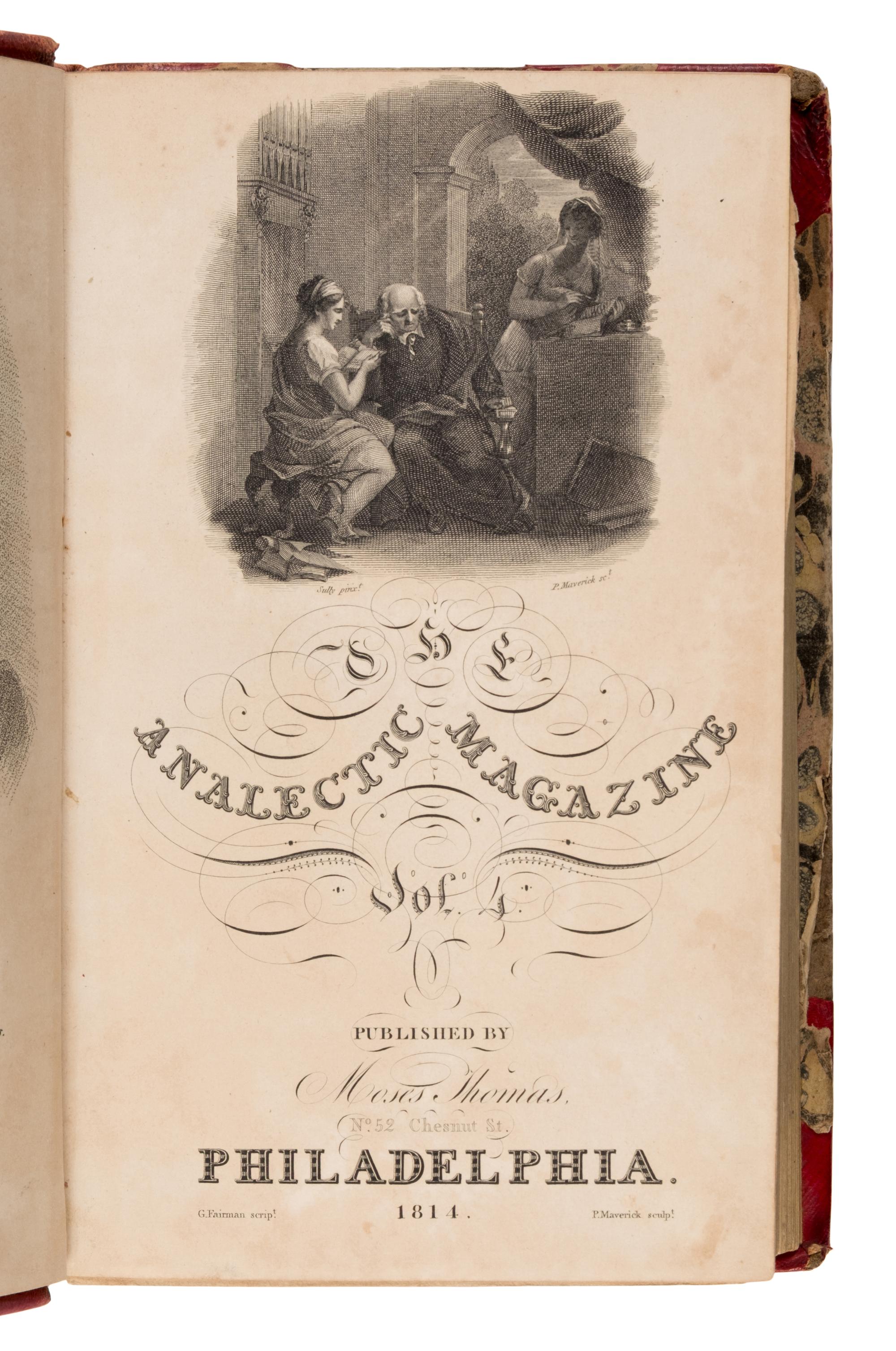 [Key, Francis Scott (1773-1843)]. "Defence of Fort M'Henry." In: The Analectic Magazine, Containing Selections from Foreign Reviews and Magazines... Volume IV . Washington Irving, editor. Philadelphia: Moses Thomas, 1814.