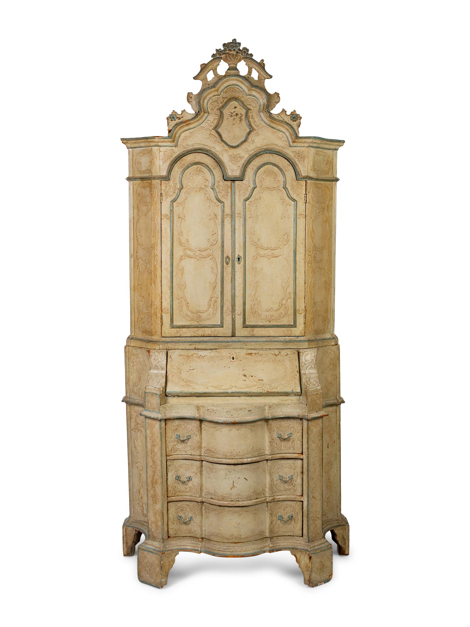 A Venetian Painted Secretary