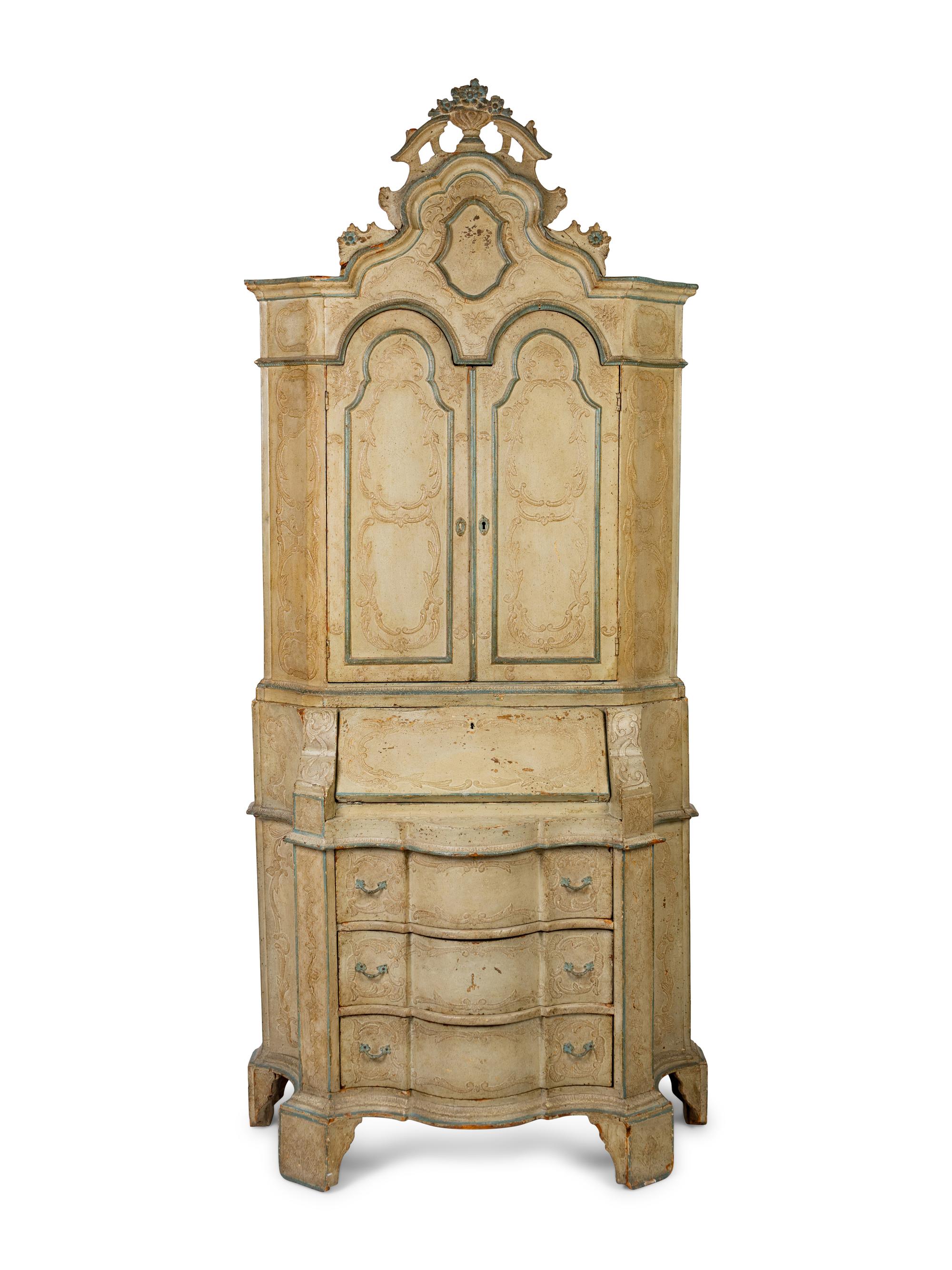 A Venetian Painted Secretary