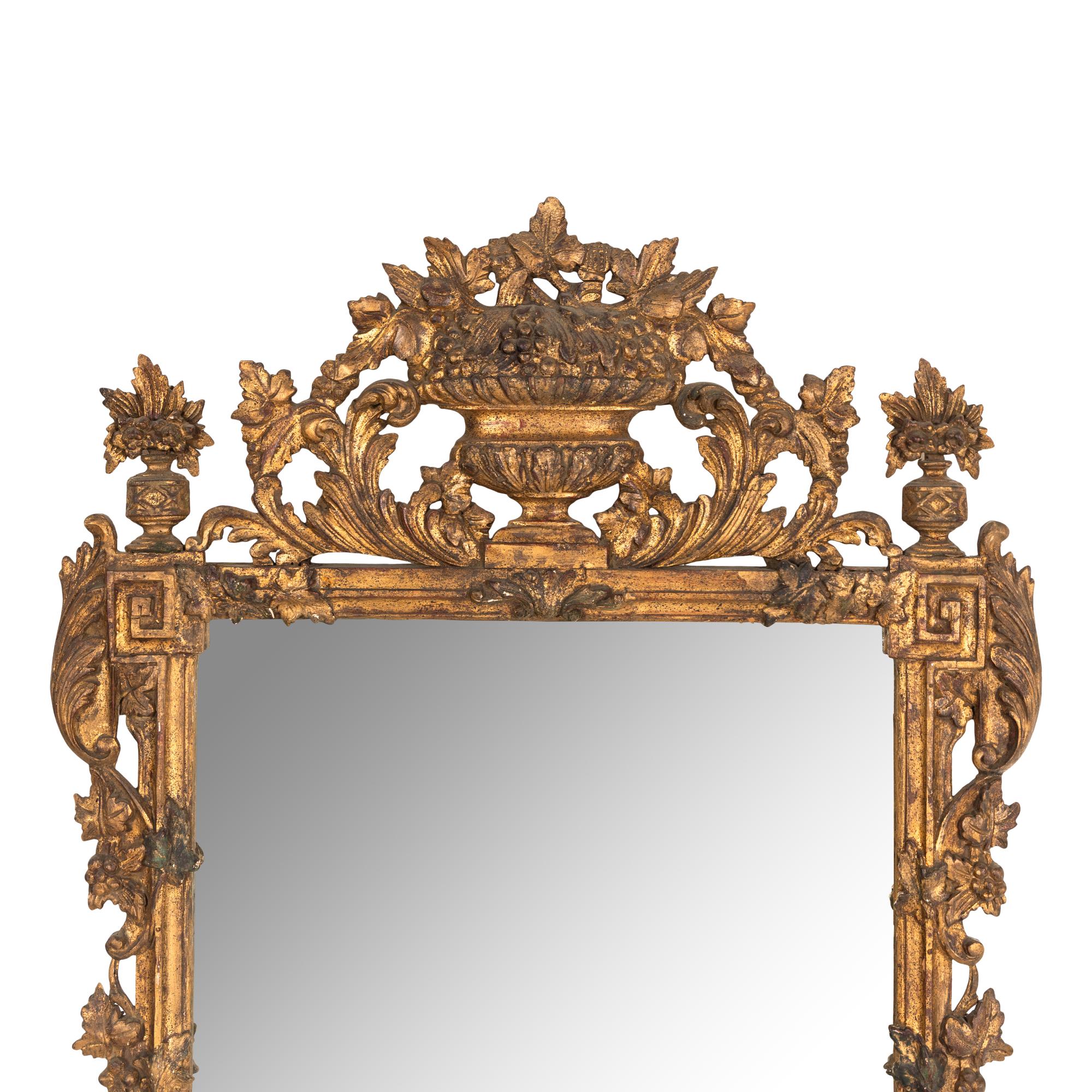 A Continental Giltwood Mirror