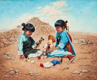 Playing with Tradition, together with matching decorative plate