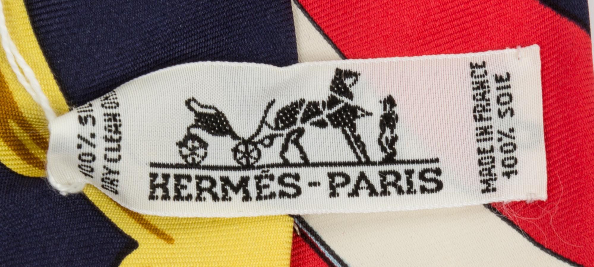 A Pair of Hermes Silk Ties,