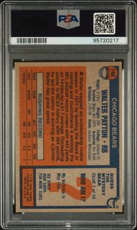A 1976 Topps Walter Payton Rookie Football Card No. 148 (PSA 4 VG-EX)