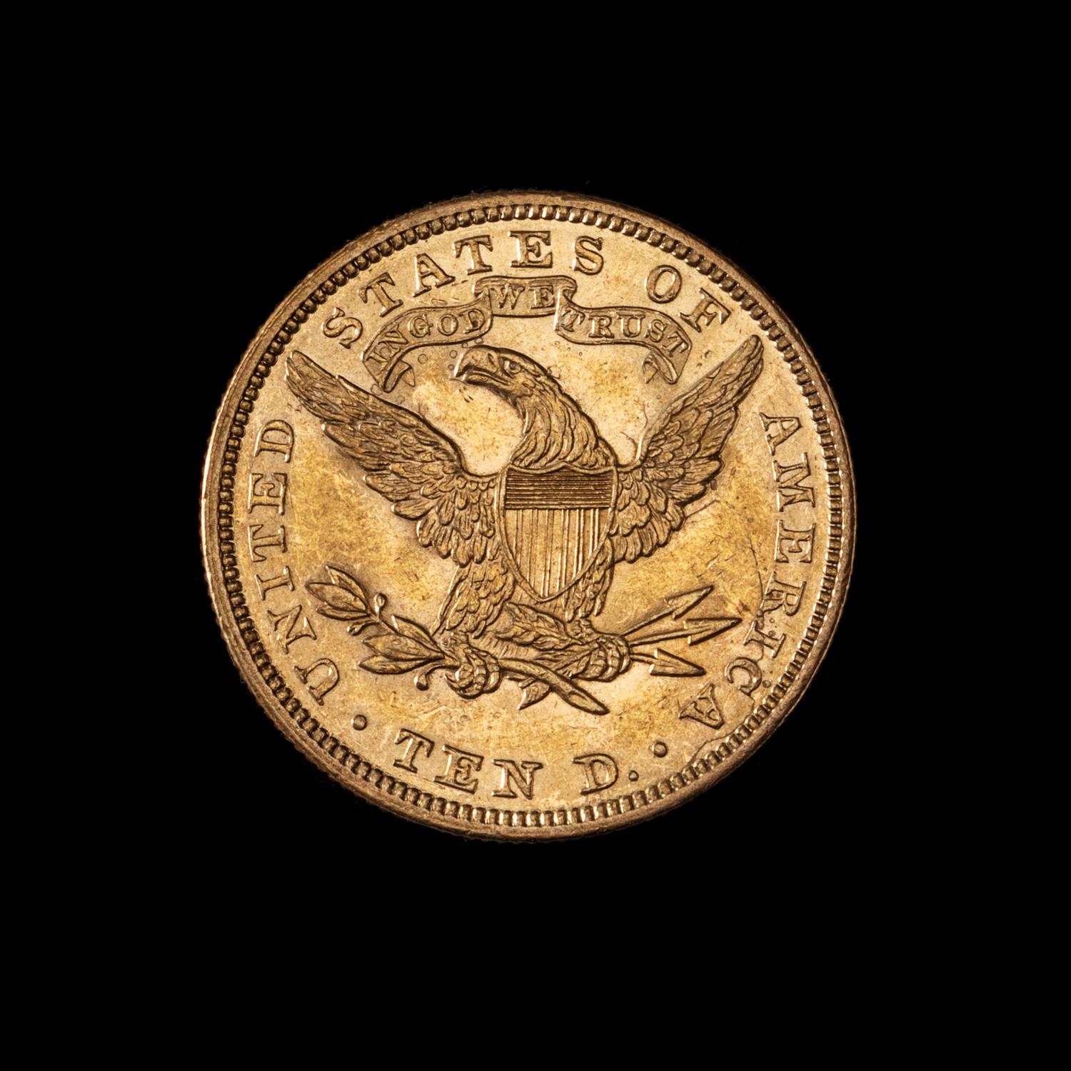 A United States 1907 Liberty Head $10 Gold Coin