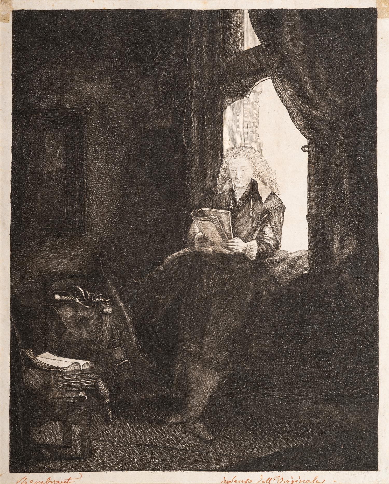 A group of three prints after Rembrandt