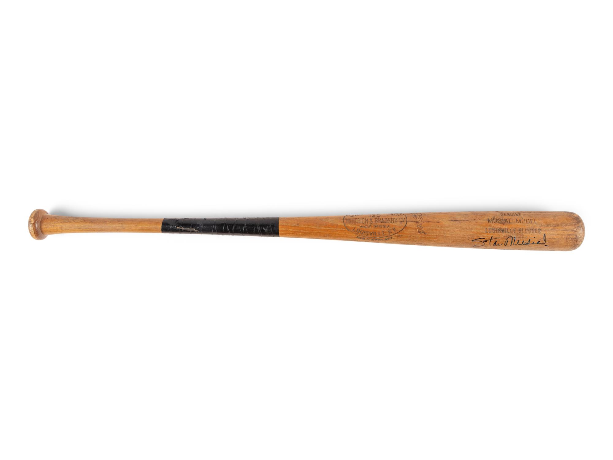 A 1958 Stan Musial Game Used Hillerich & Bradsby Bat PSA GU 8 - 3,000 Hit Season