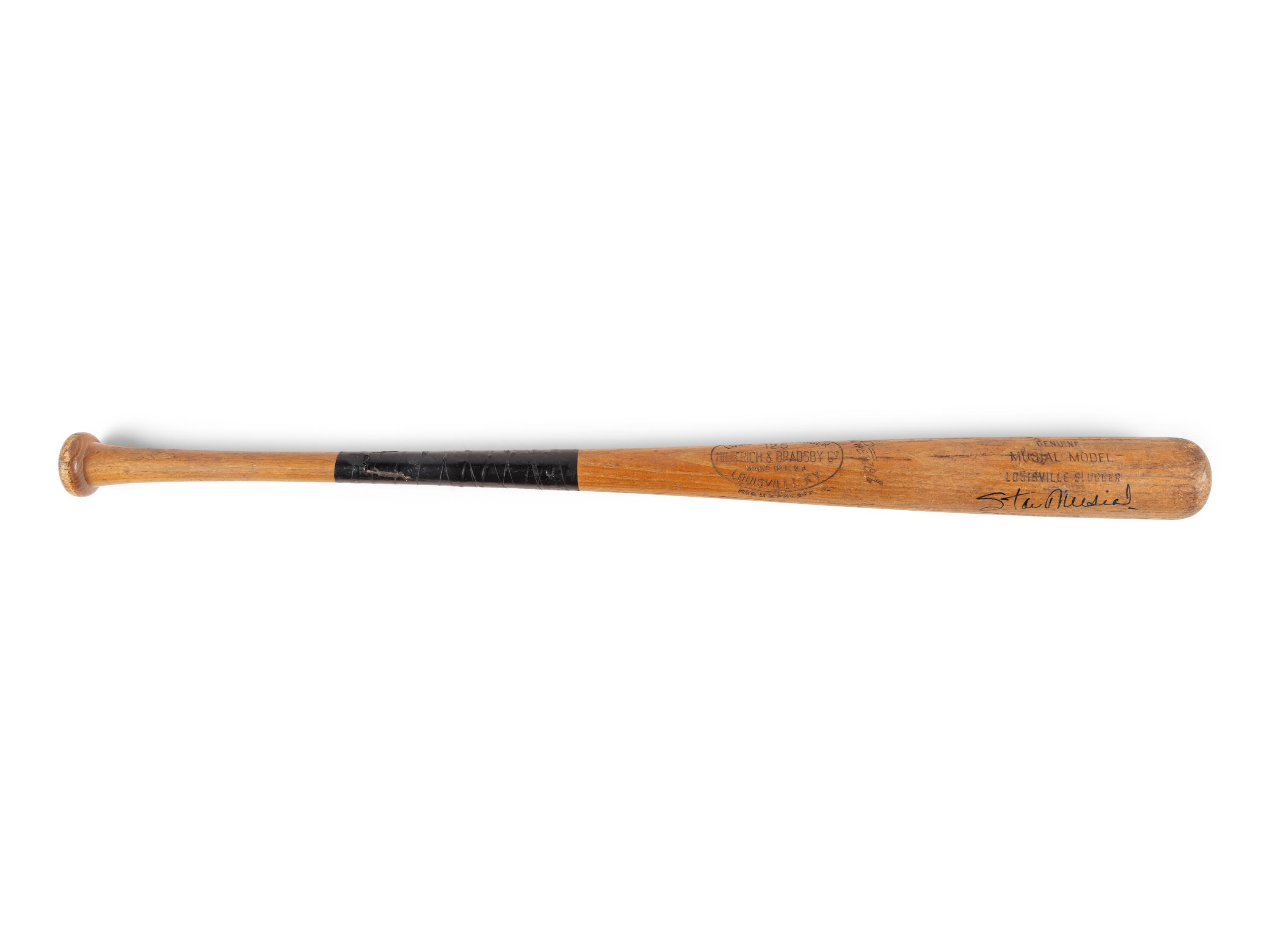 A 1958 Stan Musial Game Used Hillerich & Bradsby Bat PSA GU 8 - 3,000 Hit Season