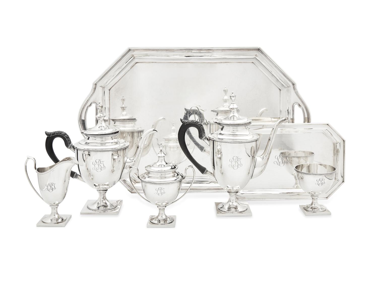 An American Silver Five-Piece Tea and Coffee Service