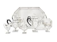 An American Silver Five-Piece Tea and Coffee Service