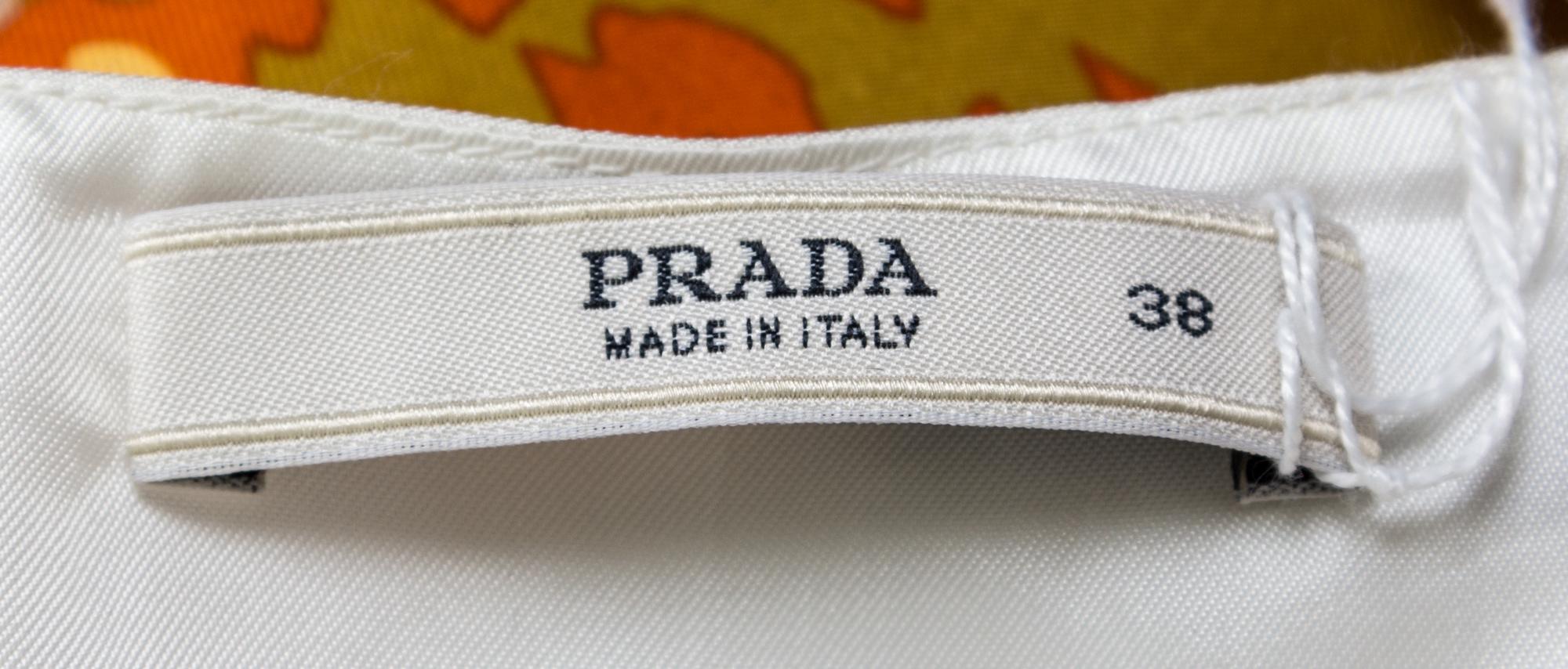 A Prada Multicolor Skirt Ensemble, Size 38.