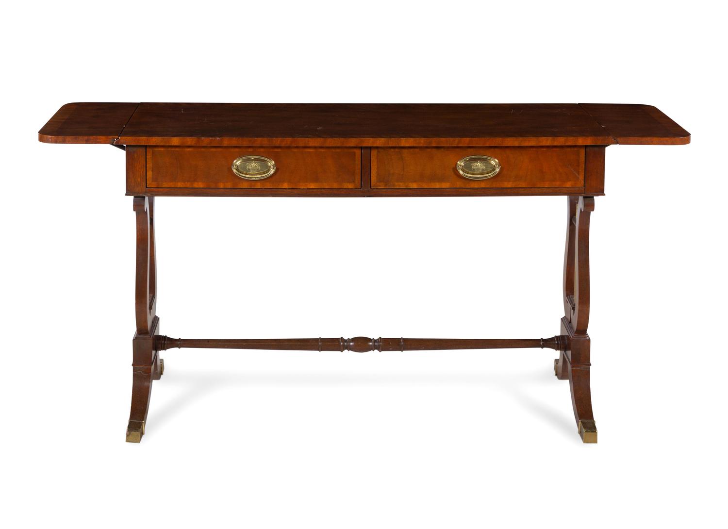 A Regency Style Mahogany Sofa Table — BAKER
