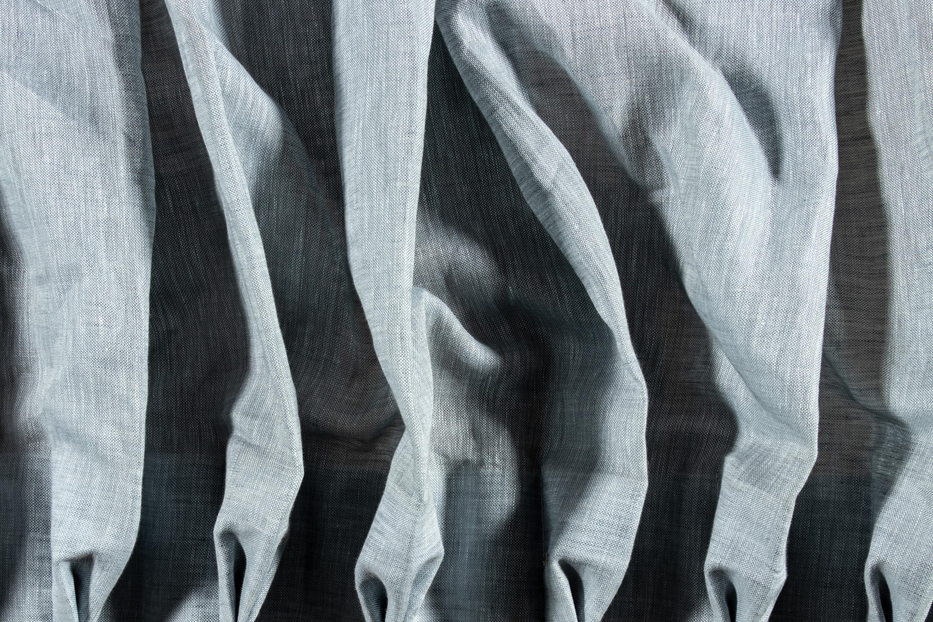 Six Linen Drapery Panels