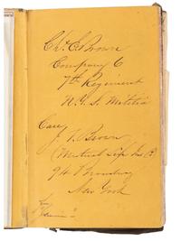 [CIVIL WAR]. Archive identified to Charles E. Brown, Co. 6, 7th New York State Militia.