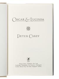 CAREY, Peter (b. 1943). A group of 5 works, most SIGNED, comprising: