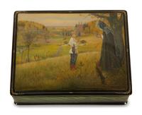 Five Russian Lacquer Boxes