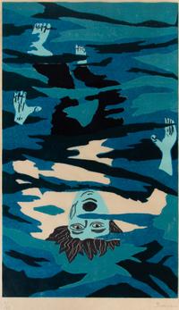 Richard Bosman, (American, b. 1944), Drowning Man, 1981
