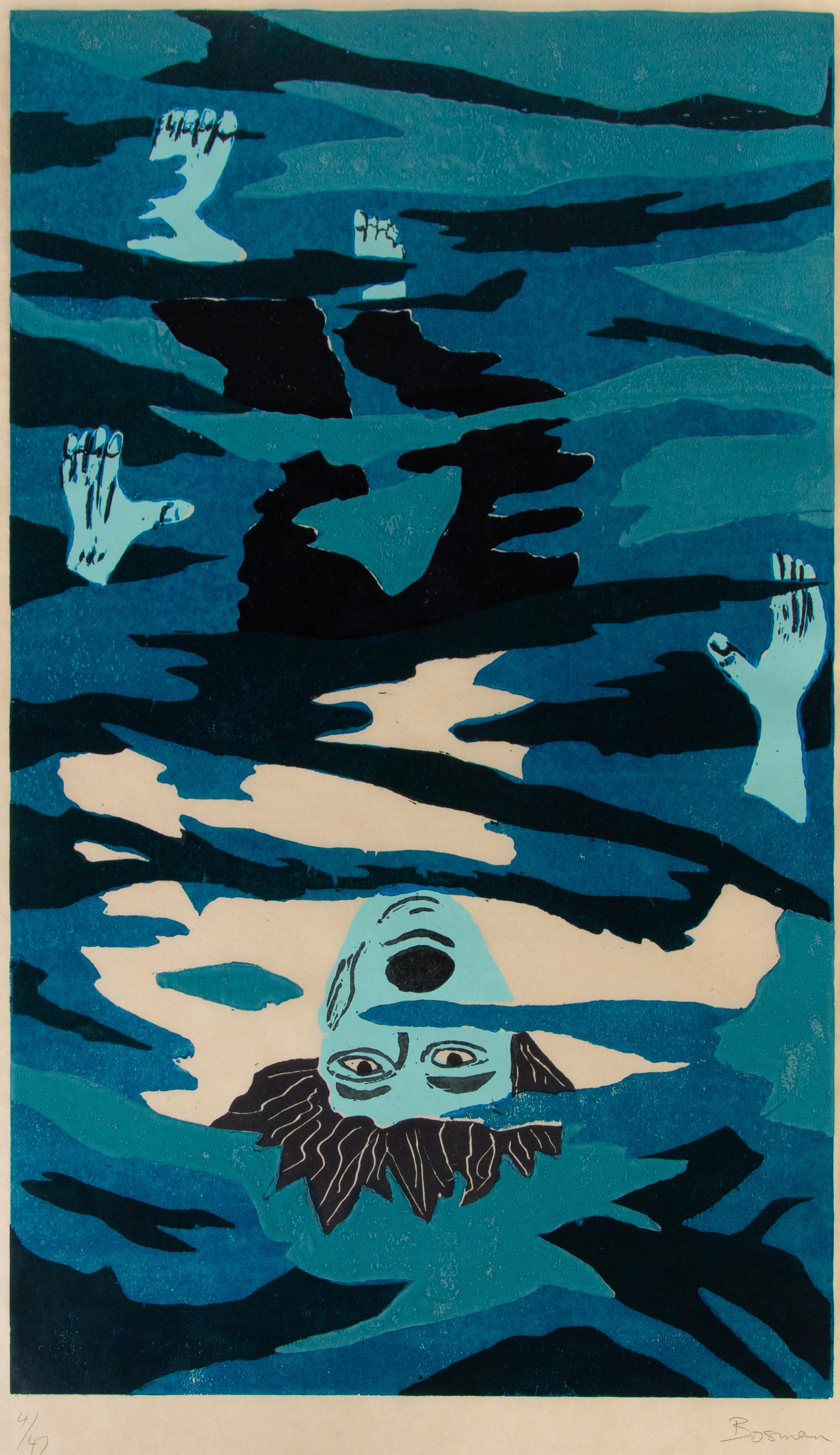 Richard Bosman, (American, b. 1944), Drowning Man, 1981