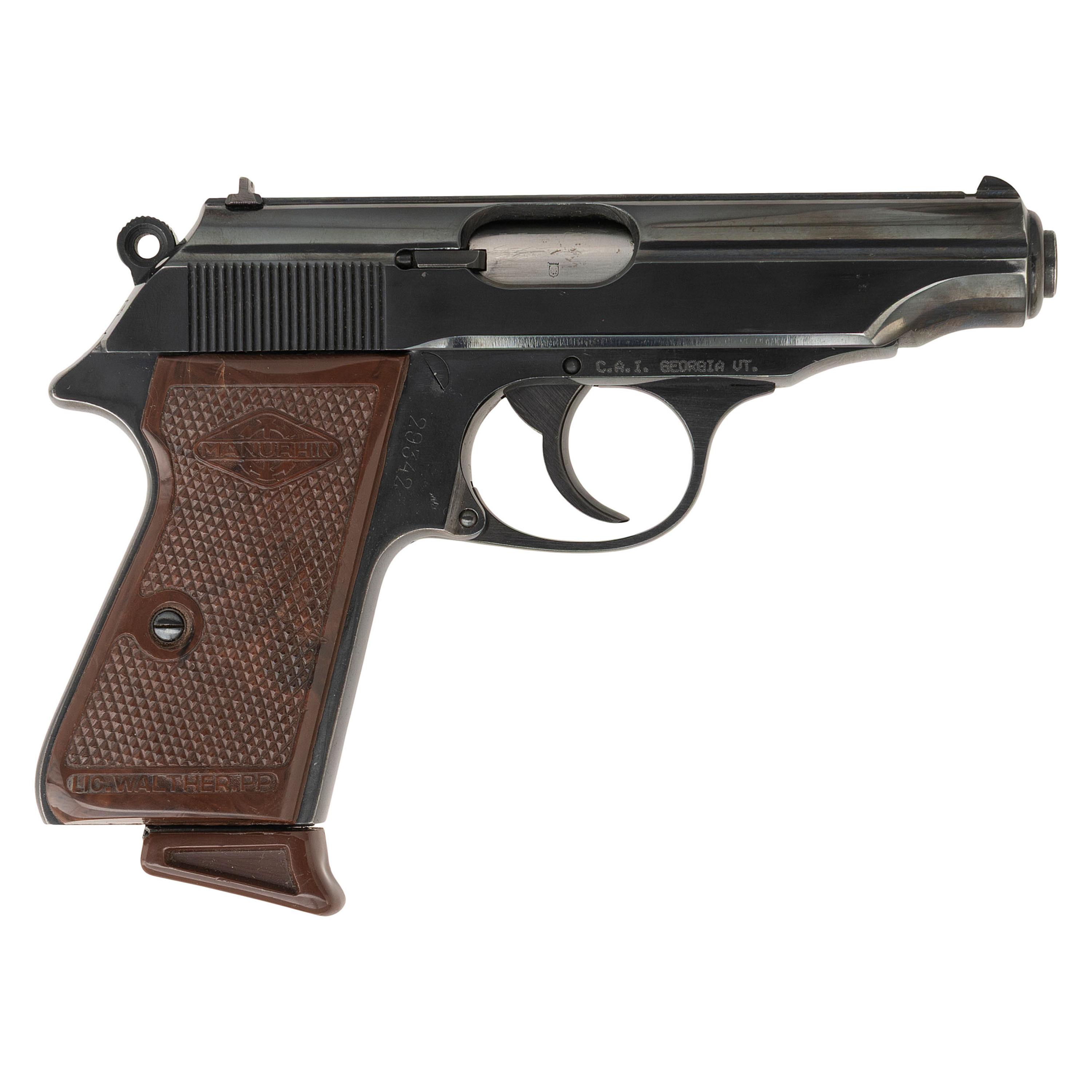 **French Manurhin Walther PP .32 ACP Pistol in Matching Box with Matching Magazines