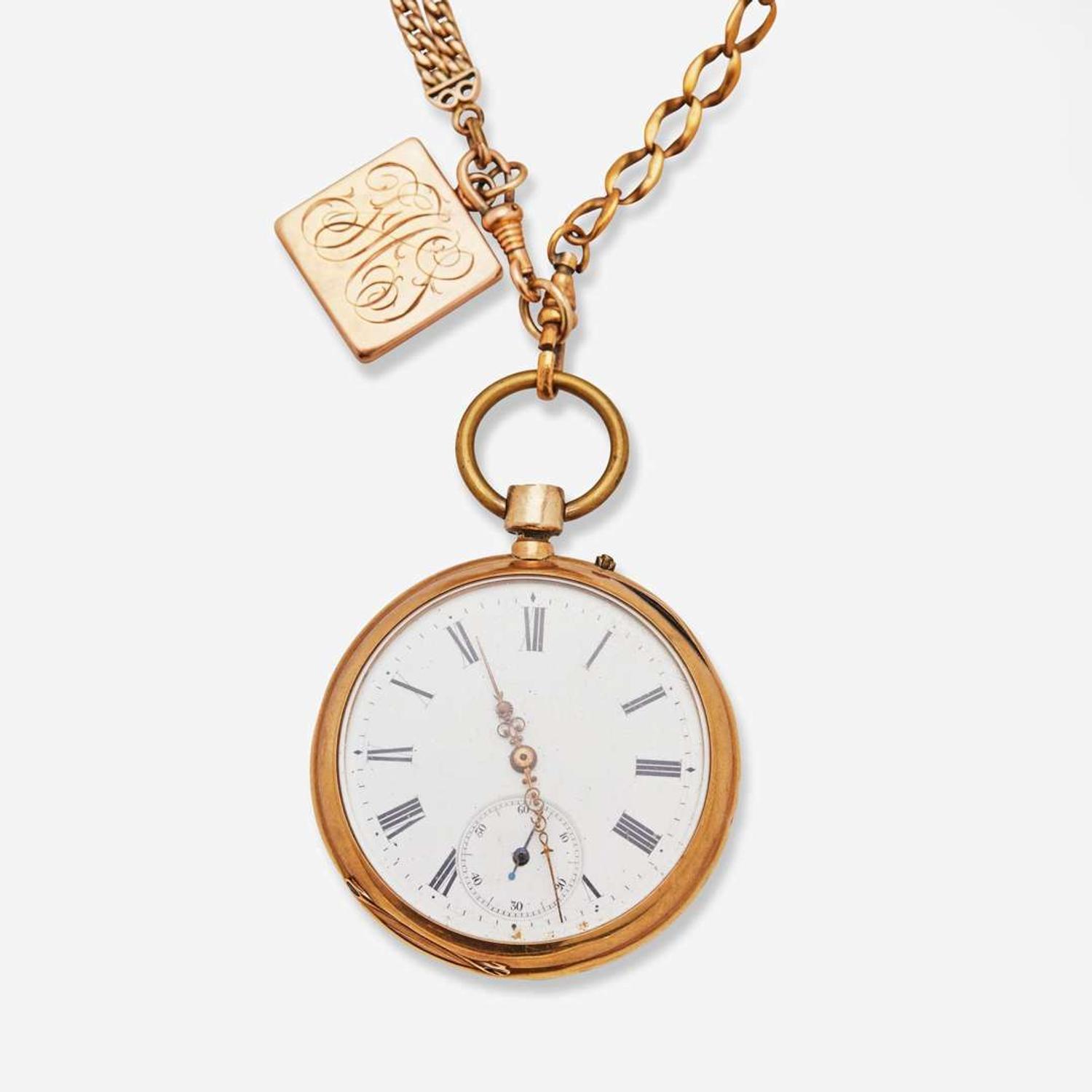 A 14K Yellow Gold Pocket Watch