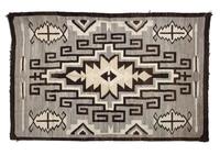 Navajo Two Grey Hills Rug 60 x 48 inches — Early 20th Century