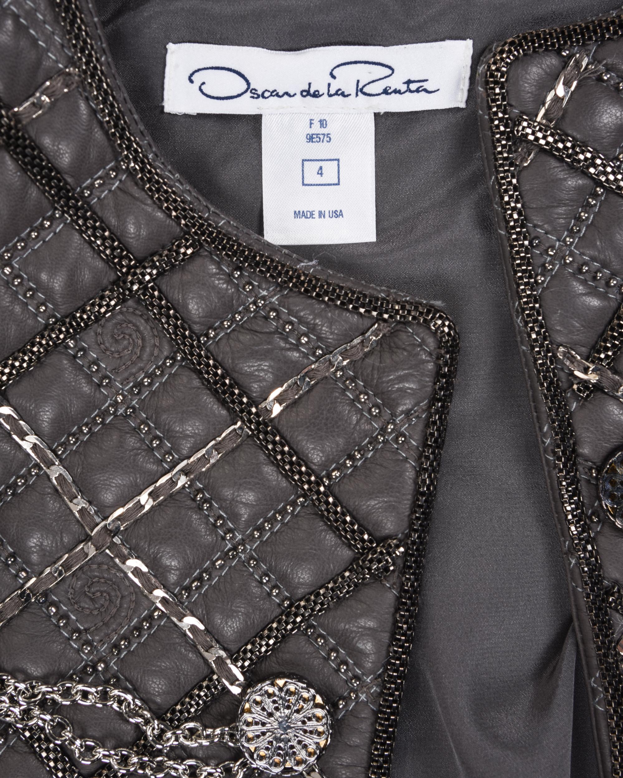 Three Designer Items: One Giorgio Armani Jacket and Top, and One Oscar de la Renta Jacket, 2000s