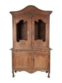 A Louis XV Provincial Walnut Buffet a Deux Corps — 18TH CENTURY