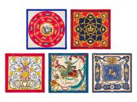 Hermès, Group of Five Scarves