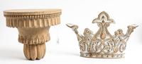 A Painted and Parcel Gilt Crown Height of crown 12 1/2 inches. — 20TH CENTURY