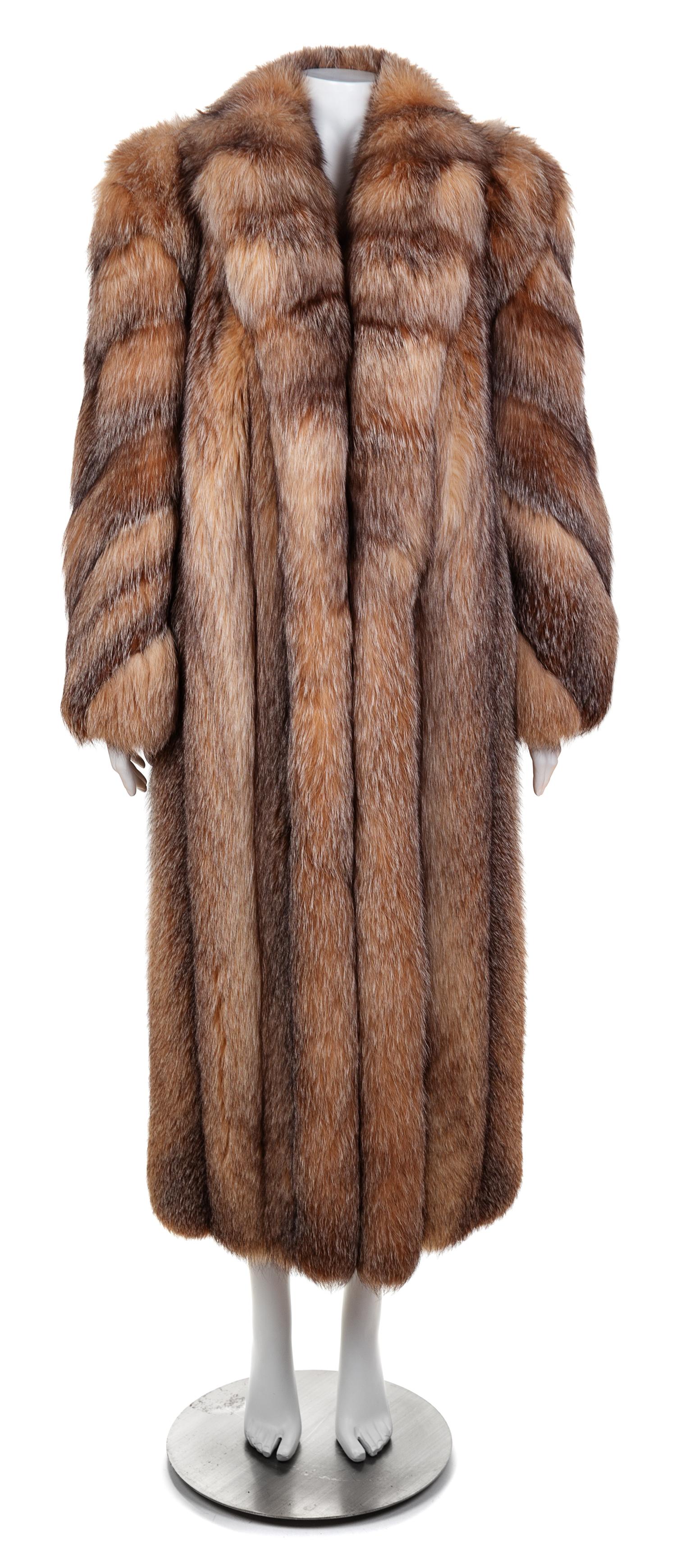 A Crystal Fox Coat, No size.