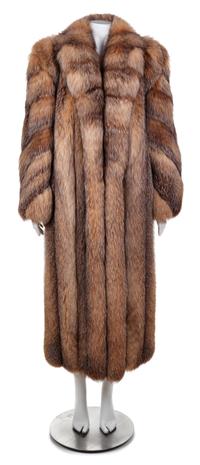 A Crystal Fox Coat, No size.