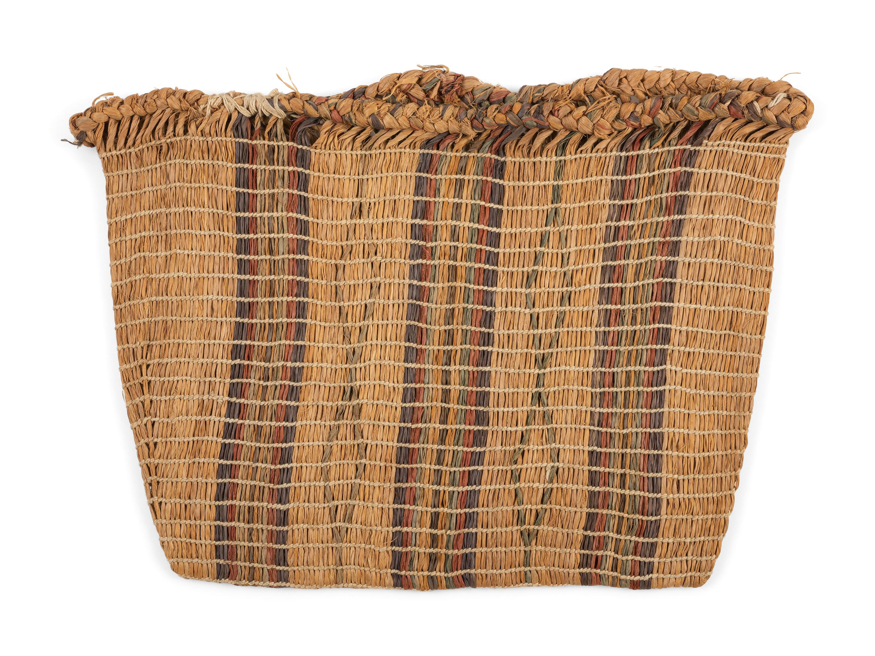 Sauk and Fox Polychrome Rush Storage Bag