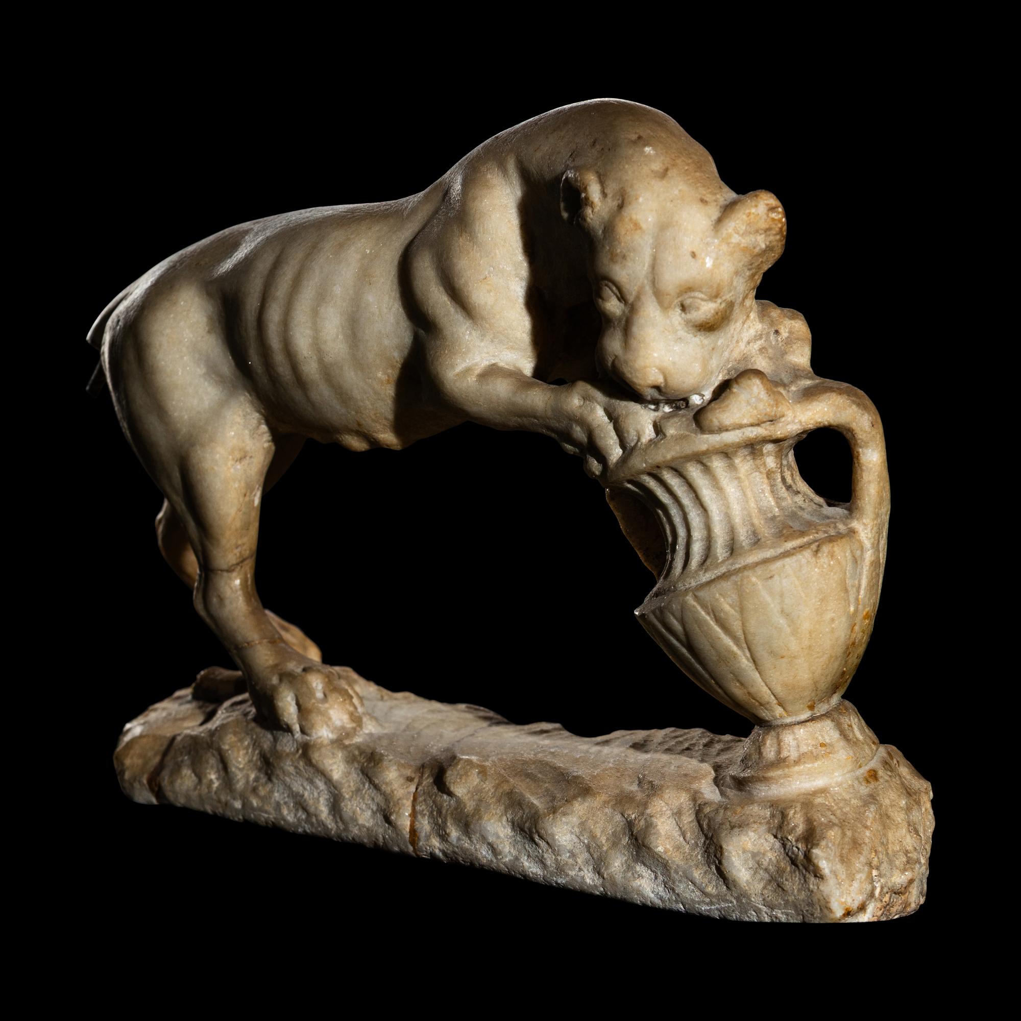 A Roman Marble Dionysiac Pantheress