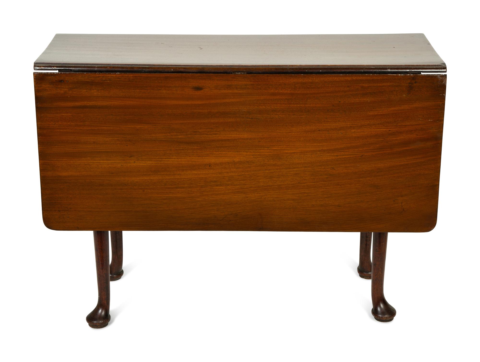 A Queen Anne Mahogany Drop-Leaf Table