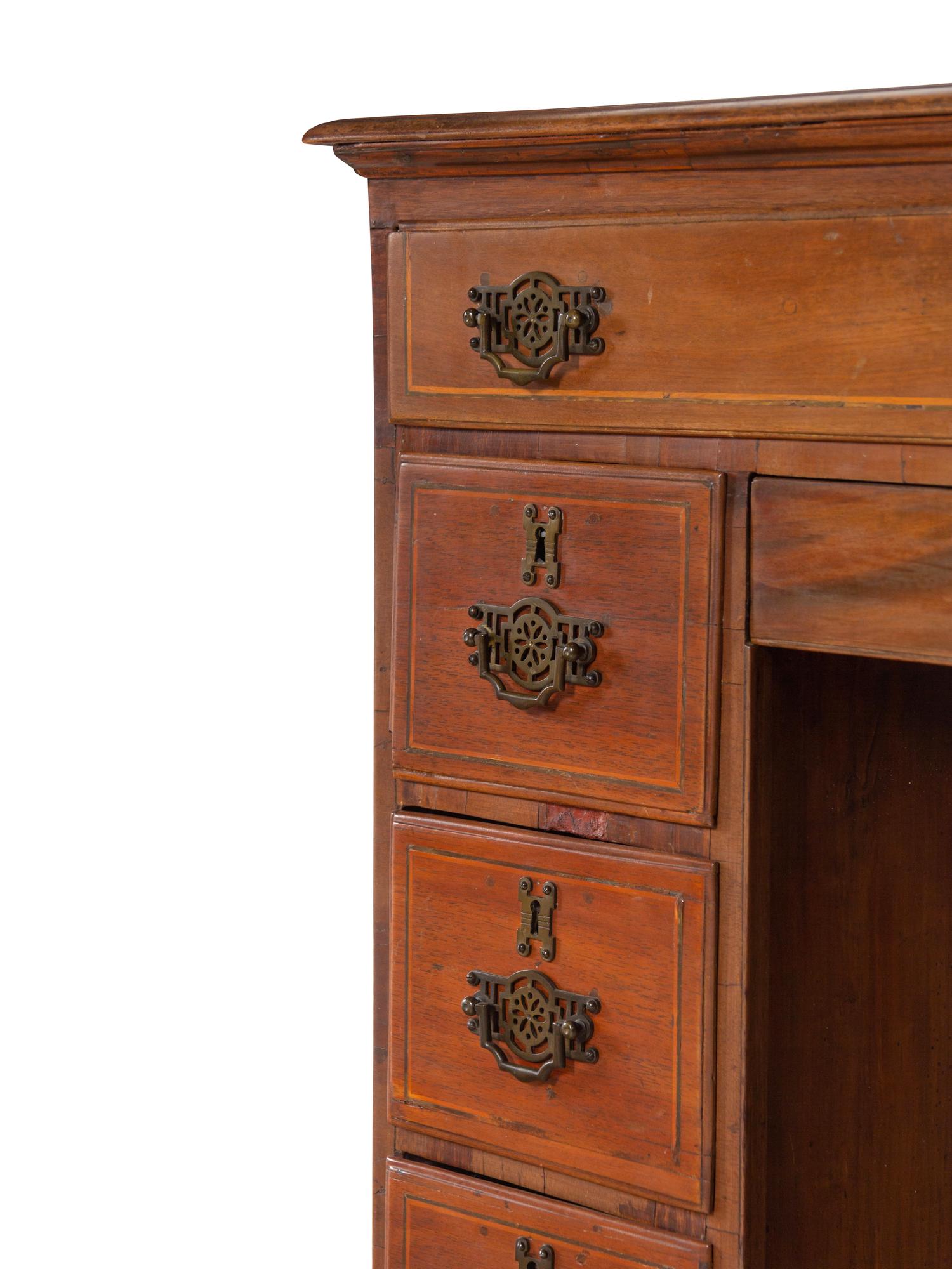A George III Mahogany Kneehole Desk