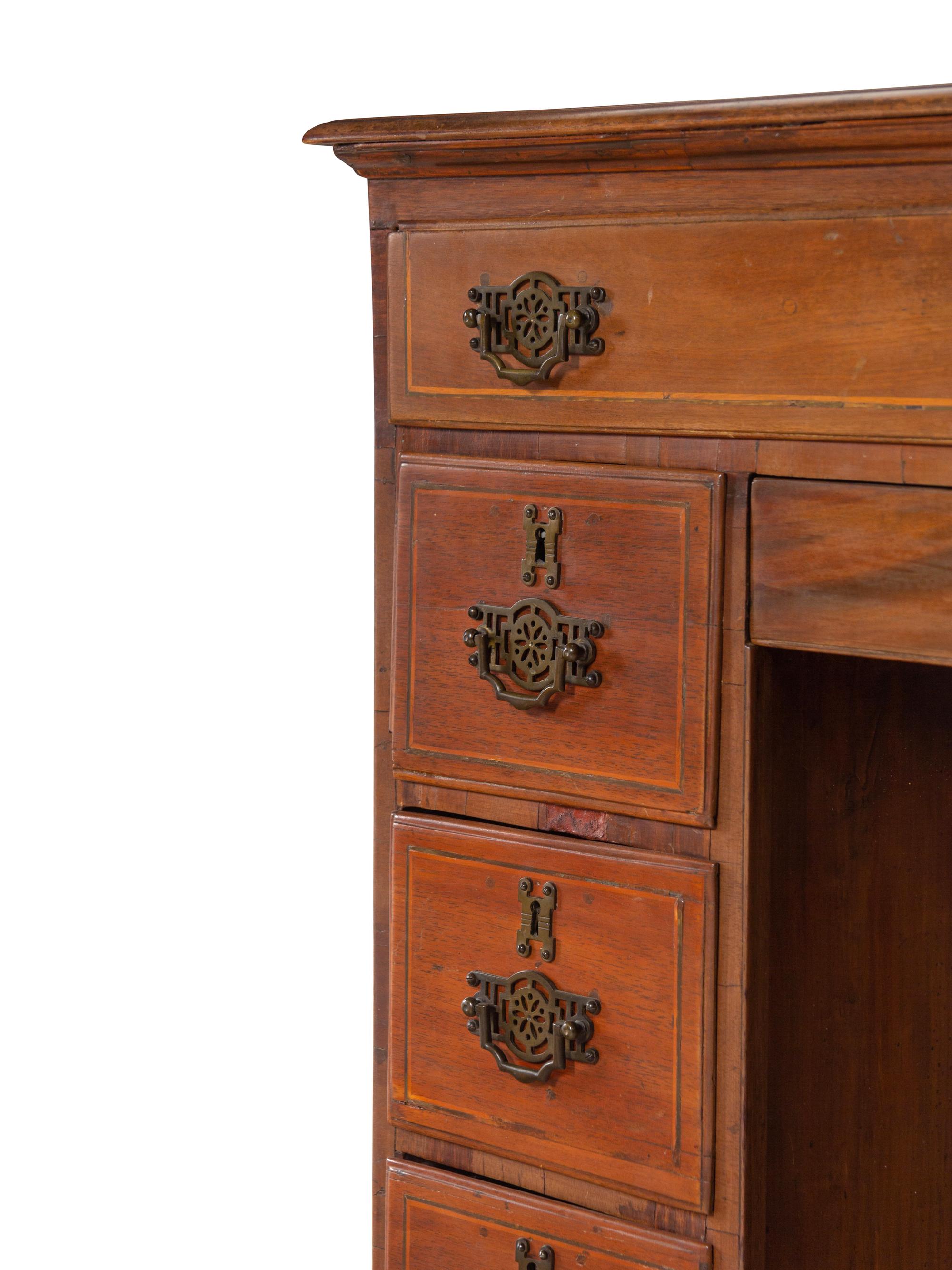 A George III Mahogany Kneehole Desk