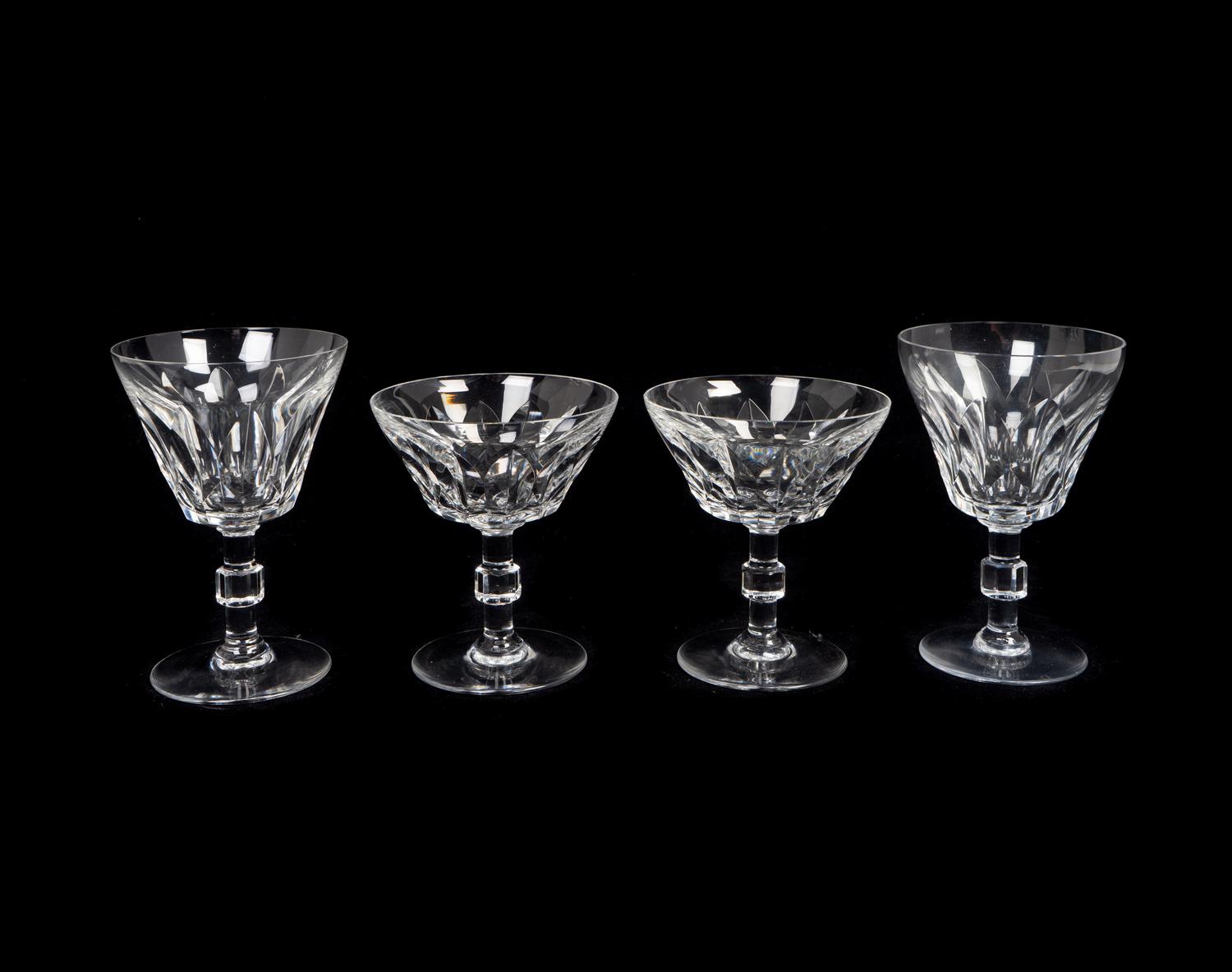 A Baccarat Glass Part Stemware Service in the Caracas Pattern