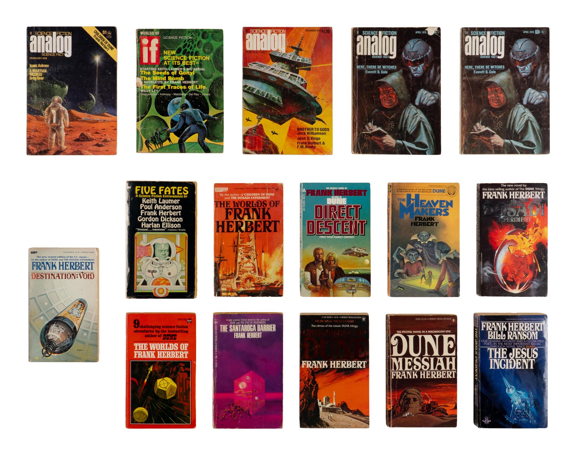 HERBERT, Frank (1920-1986). A group of 16 works, ALL SIGNED, comprising: