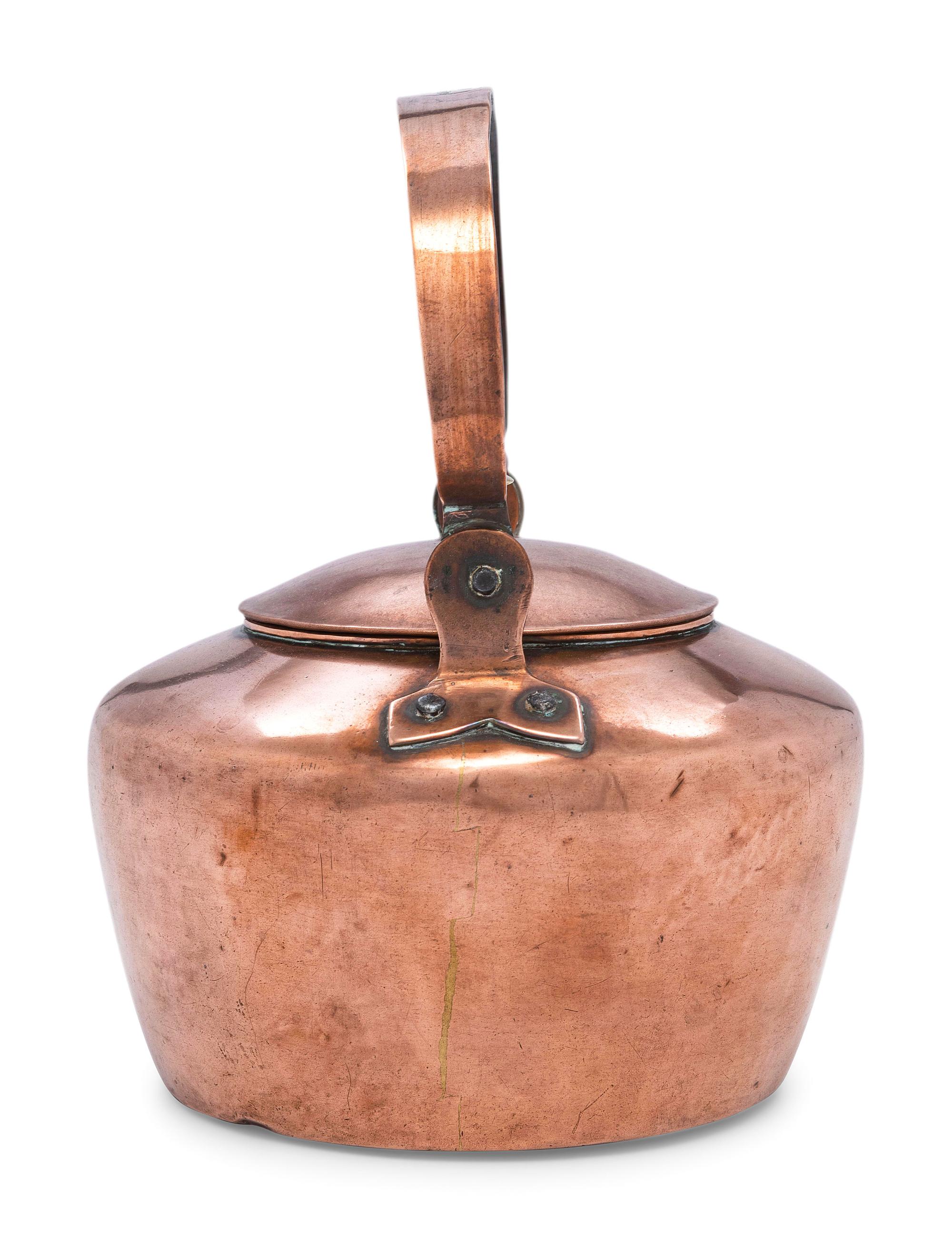 A Signed American Copper Tea Kettle