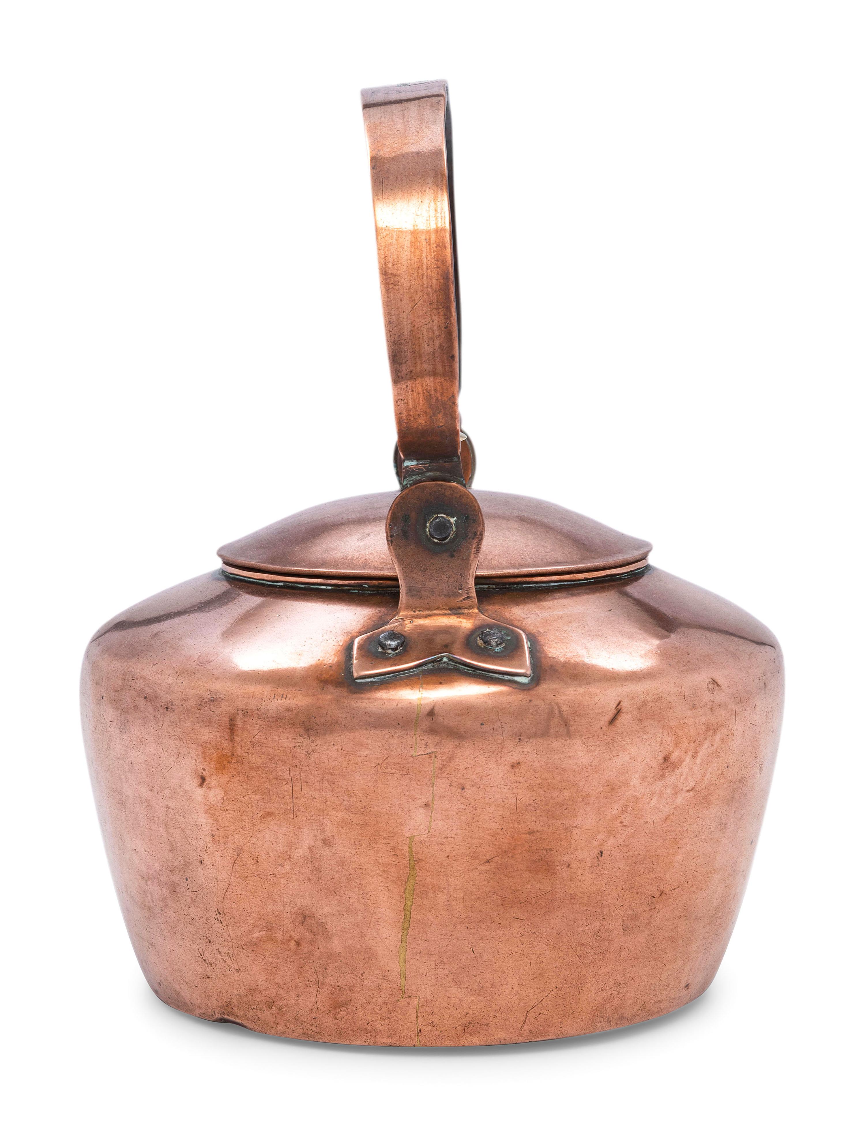 A Signed American Copper Tea Kettle