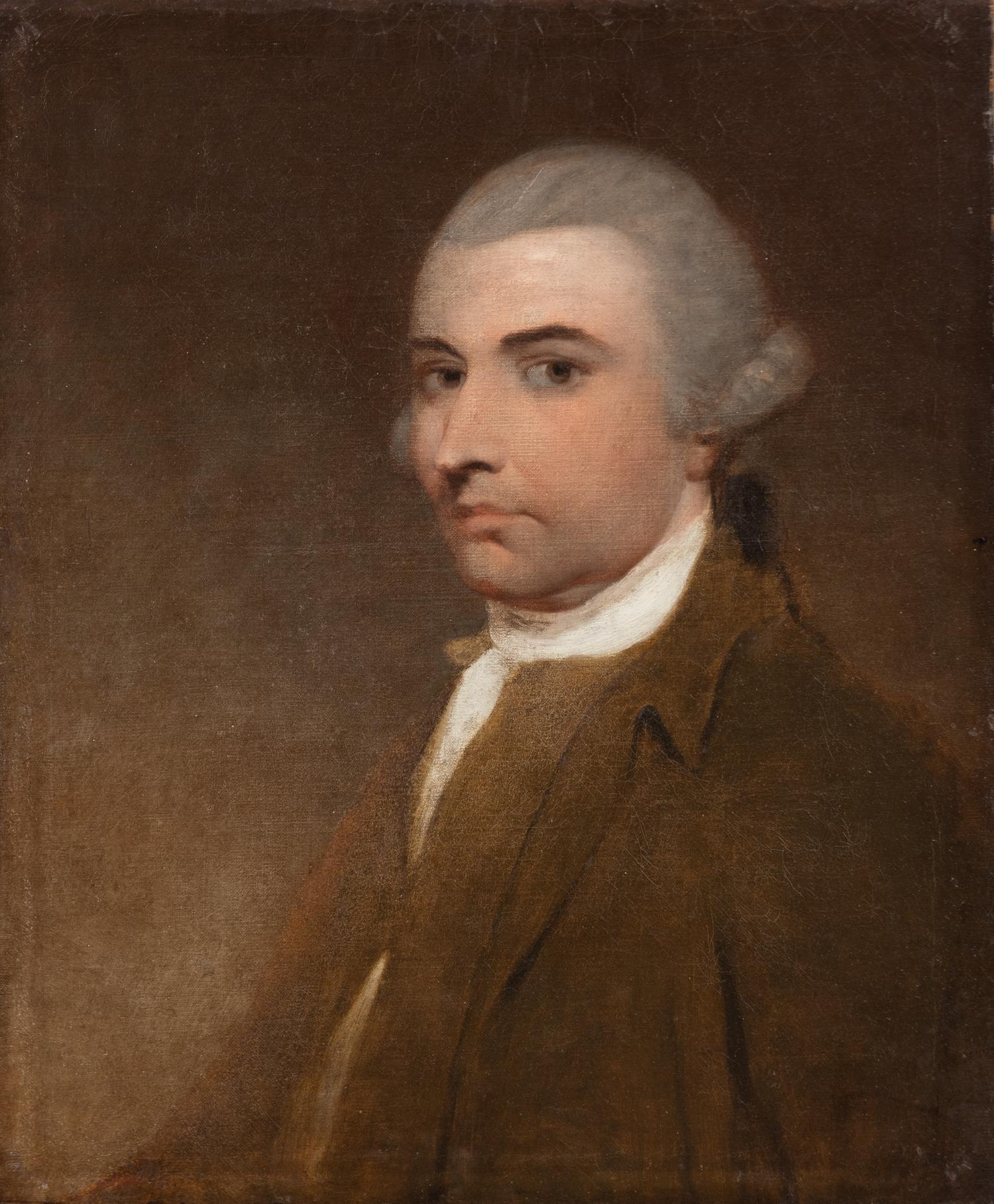 Artist Unknown(Continental, 19th Century)Portrait of a Gentleman in Grey Wigoil on canvas