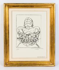 David Alfaro Siqueiros, (Mexican, 1896-1974), Muestra Imagen Actual. Signed.