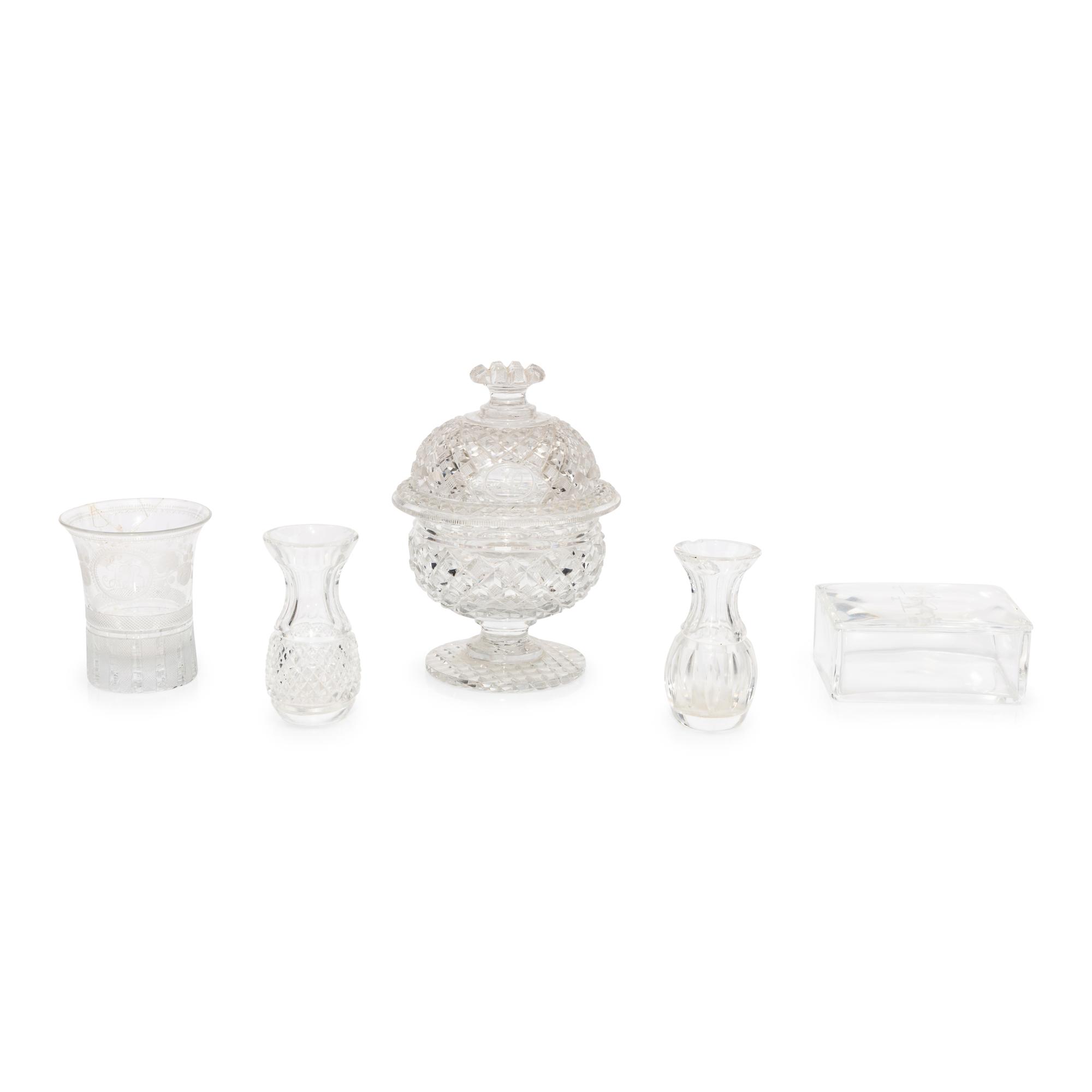 Ten Cut Glass Table Articles